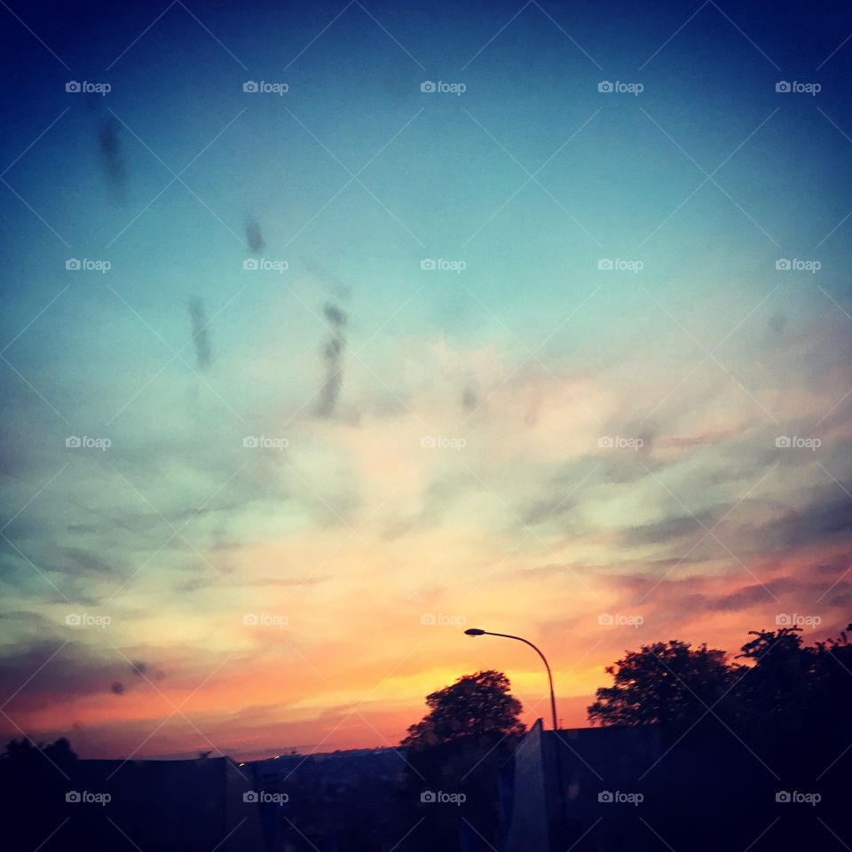 Sky. Sunset 