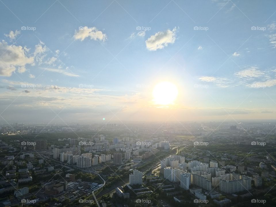 The sun from a bird's eye view