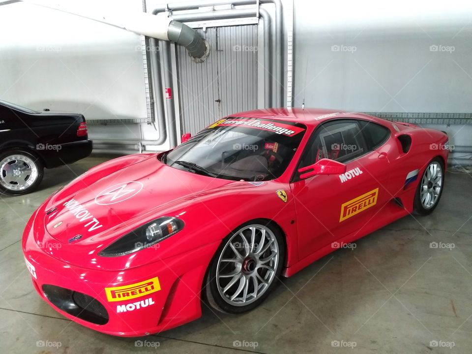 Red sports car