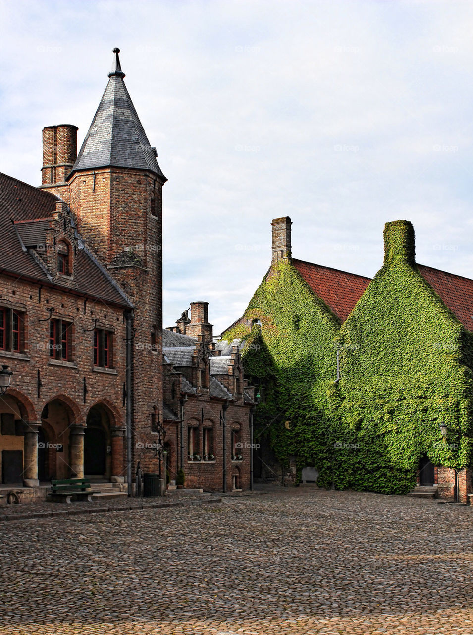 sky green summer courtyard by chris7ben