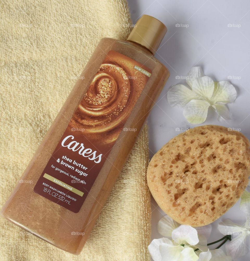 Caress exfoliating body wash