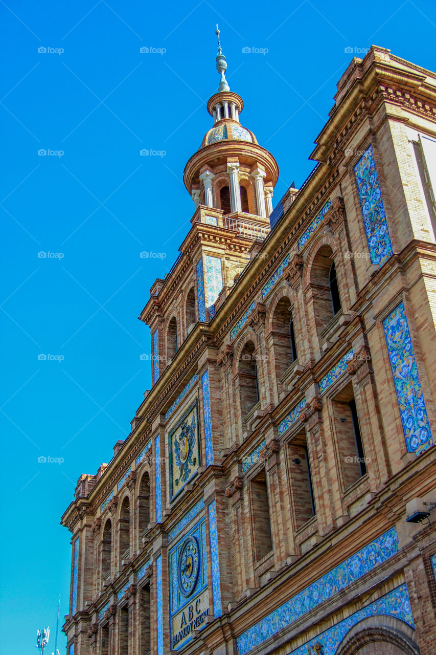Beautiful facade in Madrid