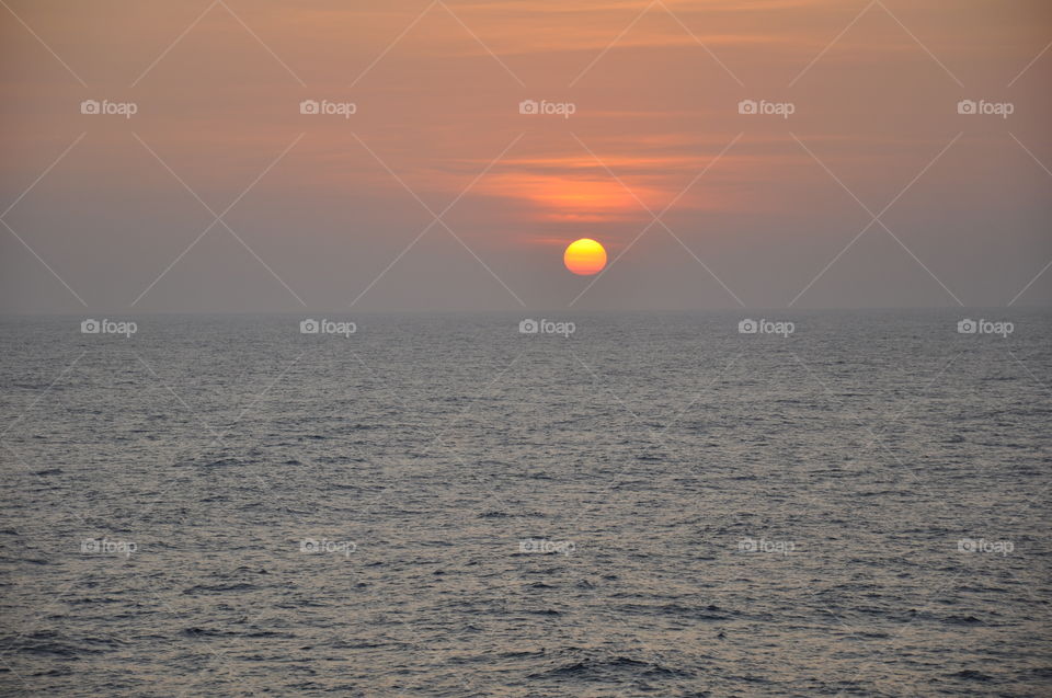 Sunset, Water, Sea, Sun, Ocean