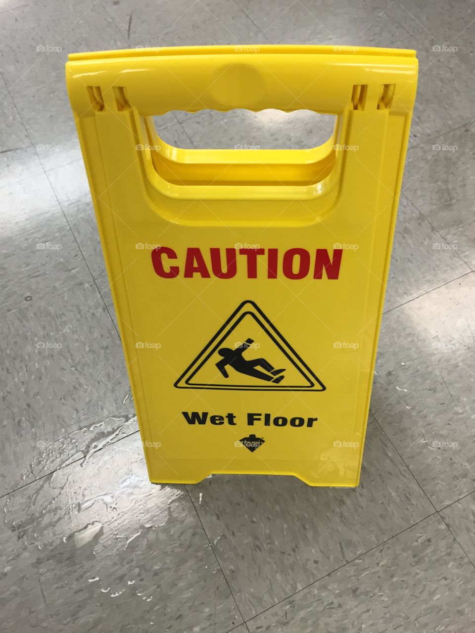 Wet floor sign
