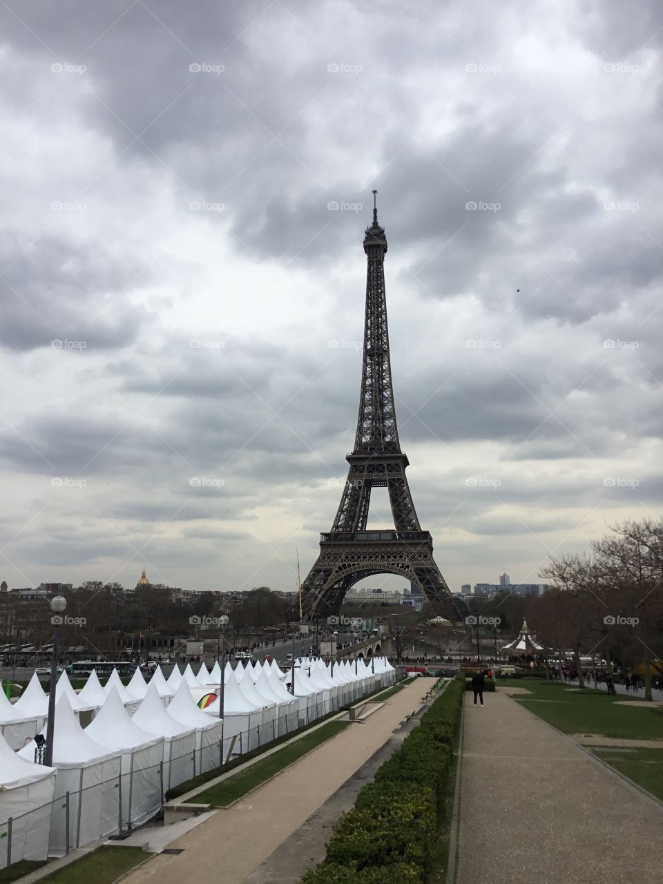 Eiffel Tower at dusk