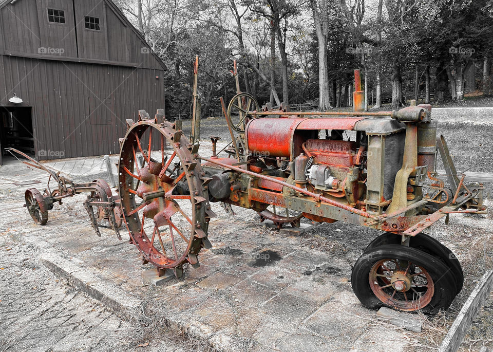 Old tractor on a Maryland farm