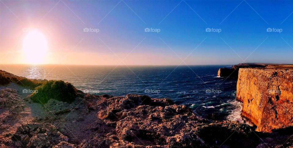 Sunset in Cape Saint Vincent