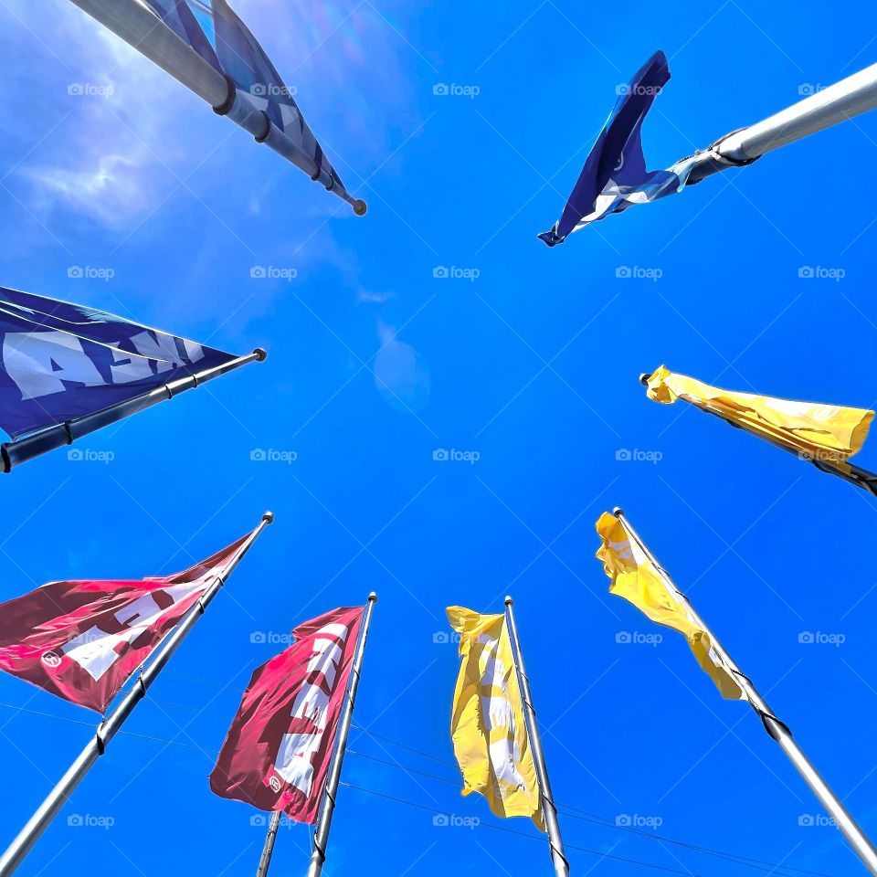 Colorful Signature flags 