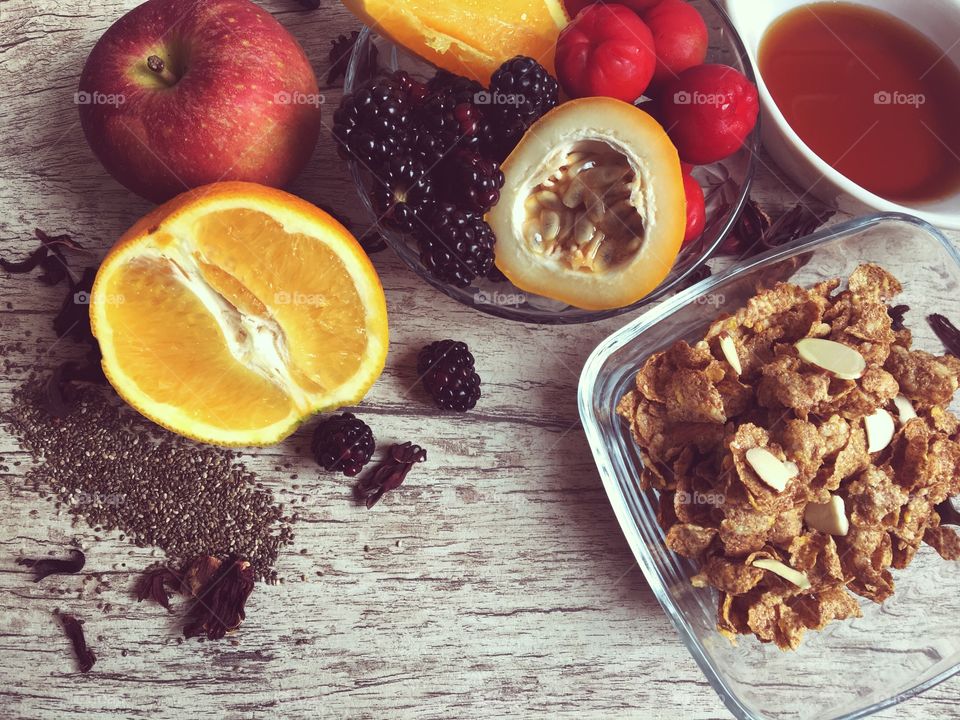 Fresh fruits for snacks