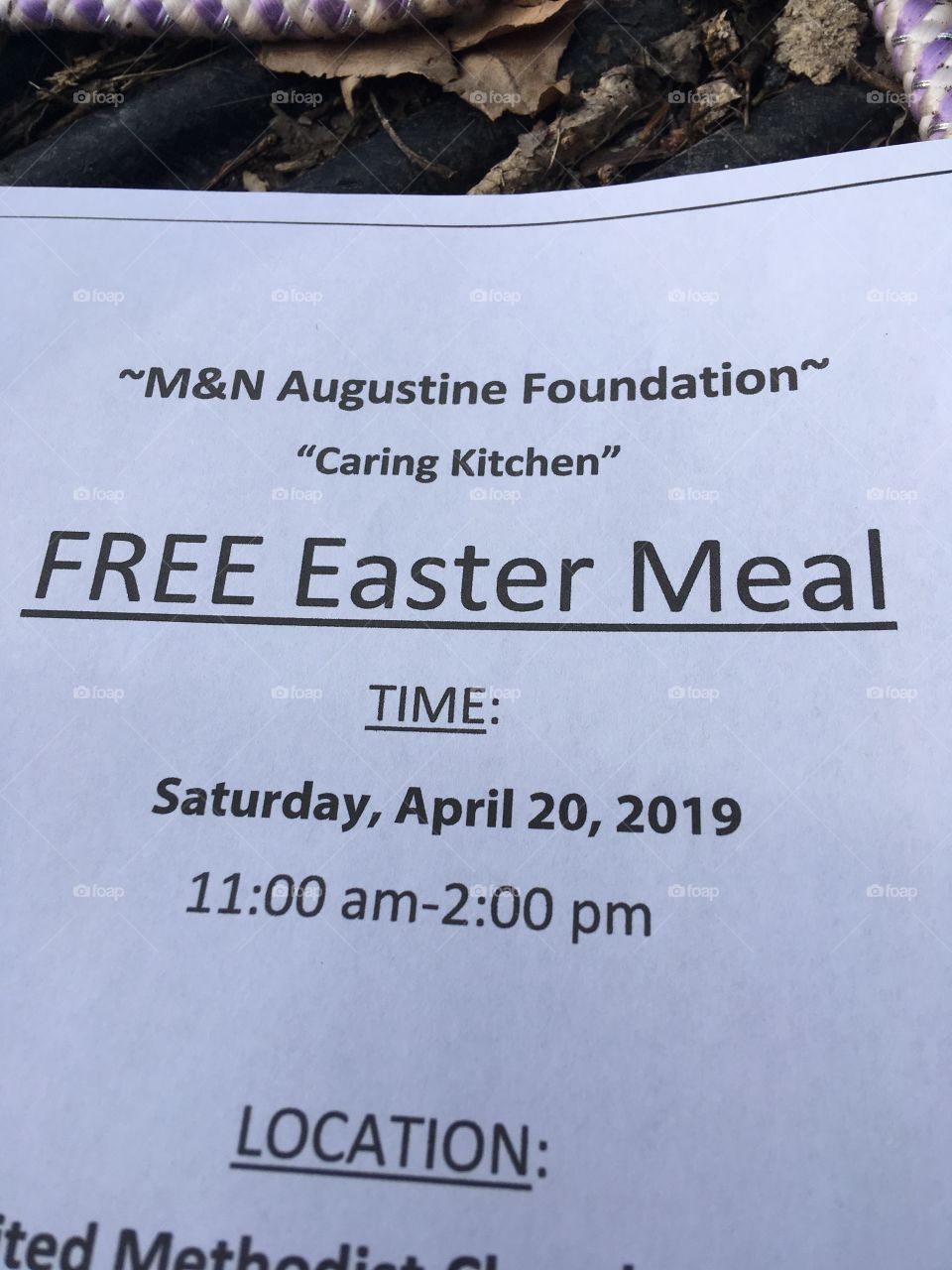 Free...who likes to eat for free? Good food and the works! Awesome fellowship to feed the body and soul.