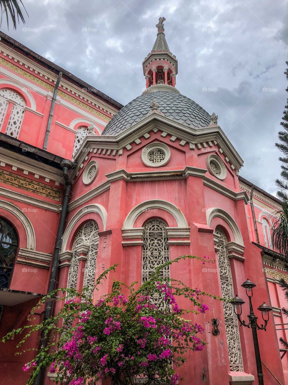 Pink church in Ho Chi Minh city 