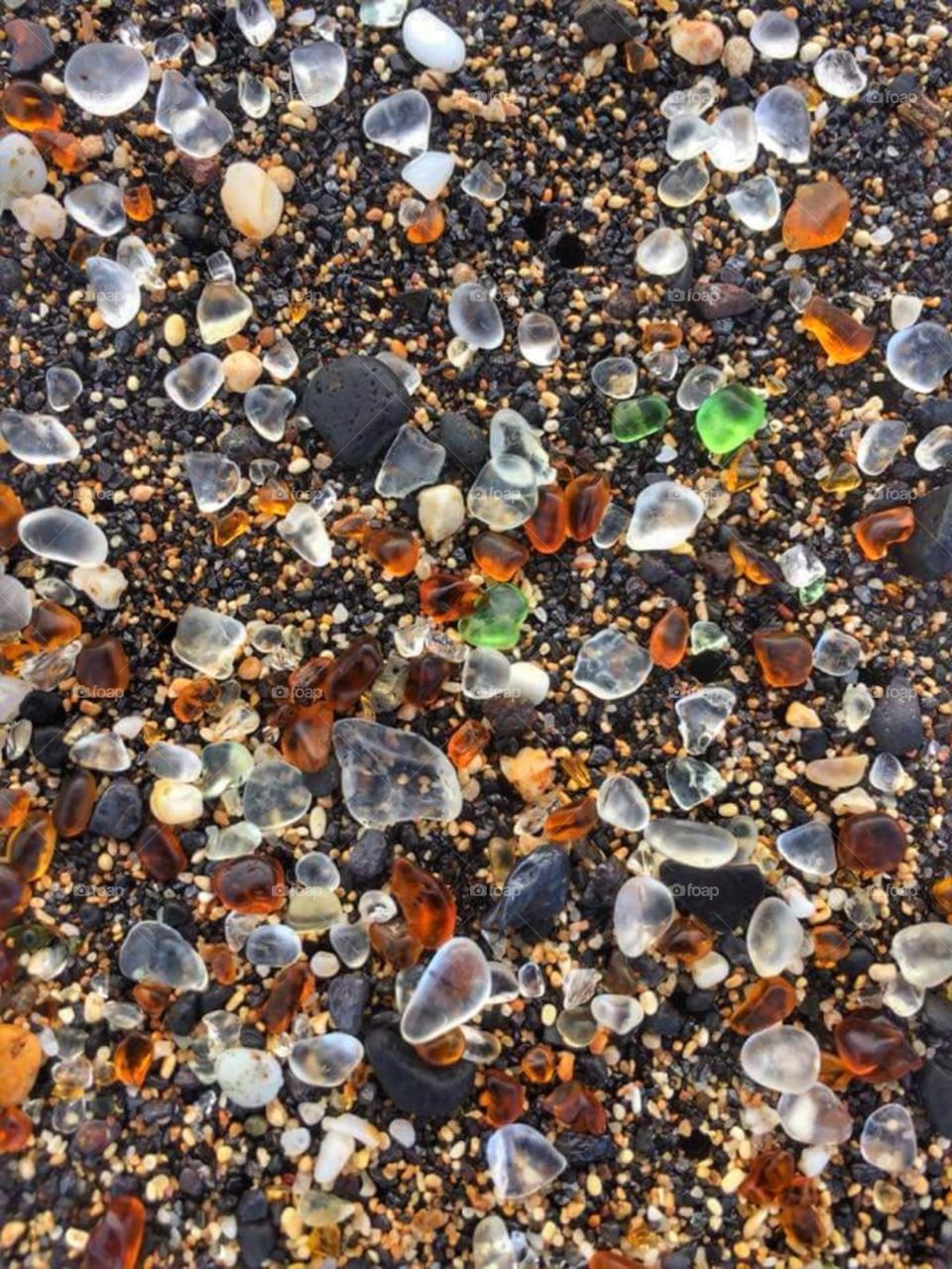 where nature has turned pollution into ... The sea just rolls them around and makes beautiful stones.