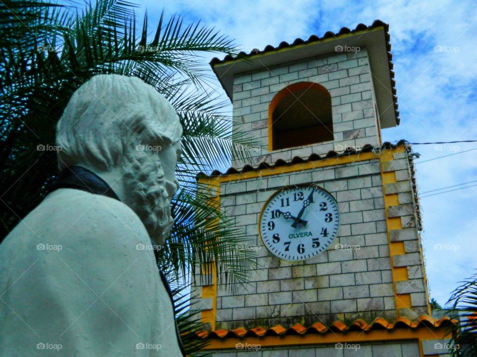 Man and Clock