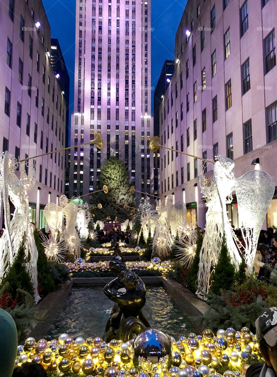 Rockefeller Center at Christmas time