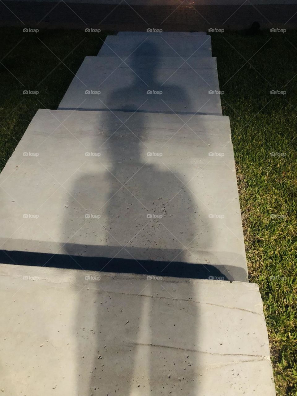 My shadow on the stairs down to the dock in Rockport- couldn’t help but click!