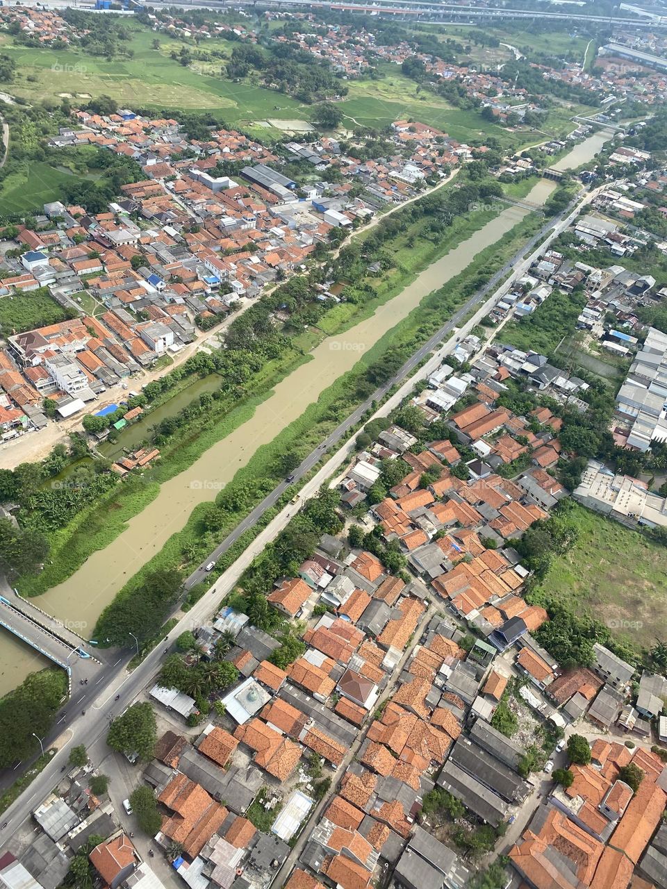 water in the middle of the city