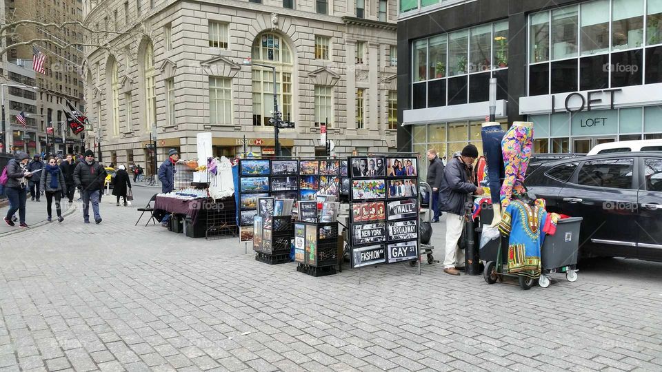 People, City, Street, Commerce, Shopping