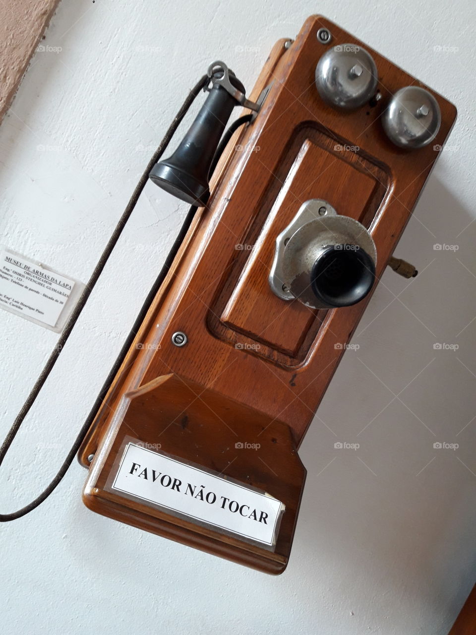 Old telephone at Guns Museum. Lapa, Paraná, Brazil