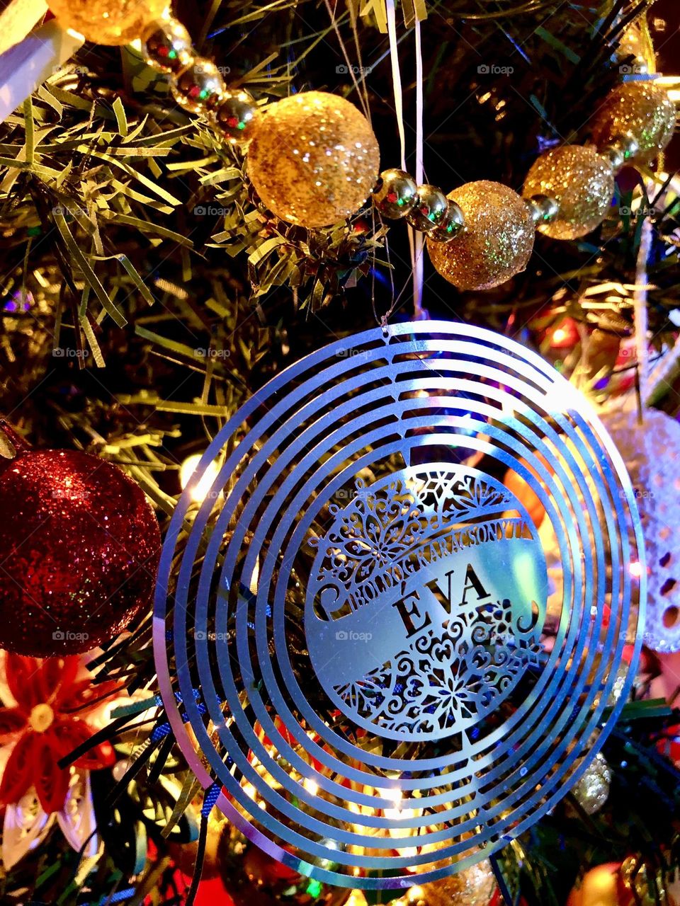 Mini Christmas tree decorated 🎄