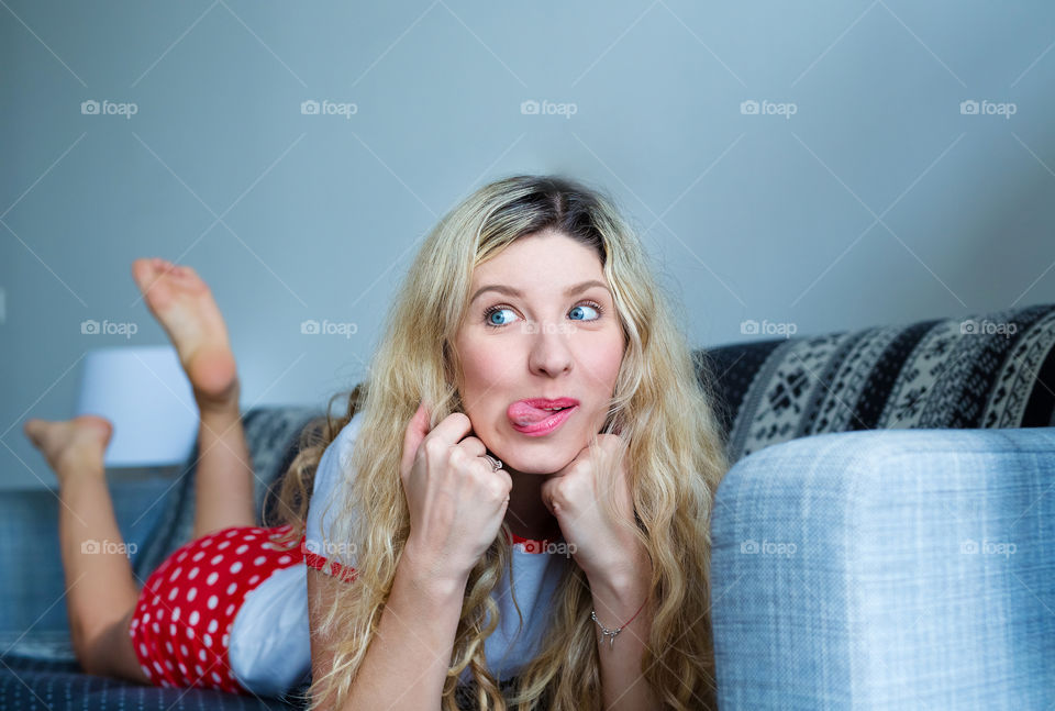 Woman, Girl, Blond, People, Indoors