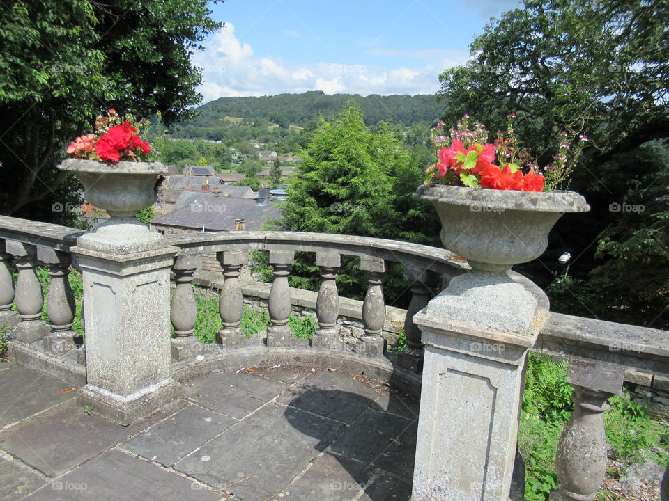 Overlooking bakewell. At the grounds of Bagshaw Hall