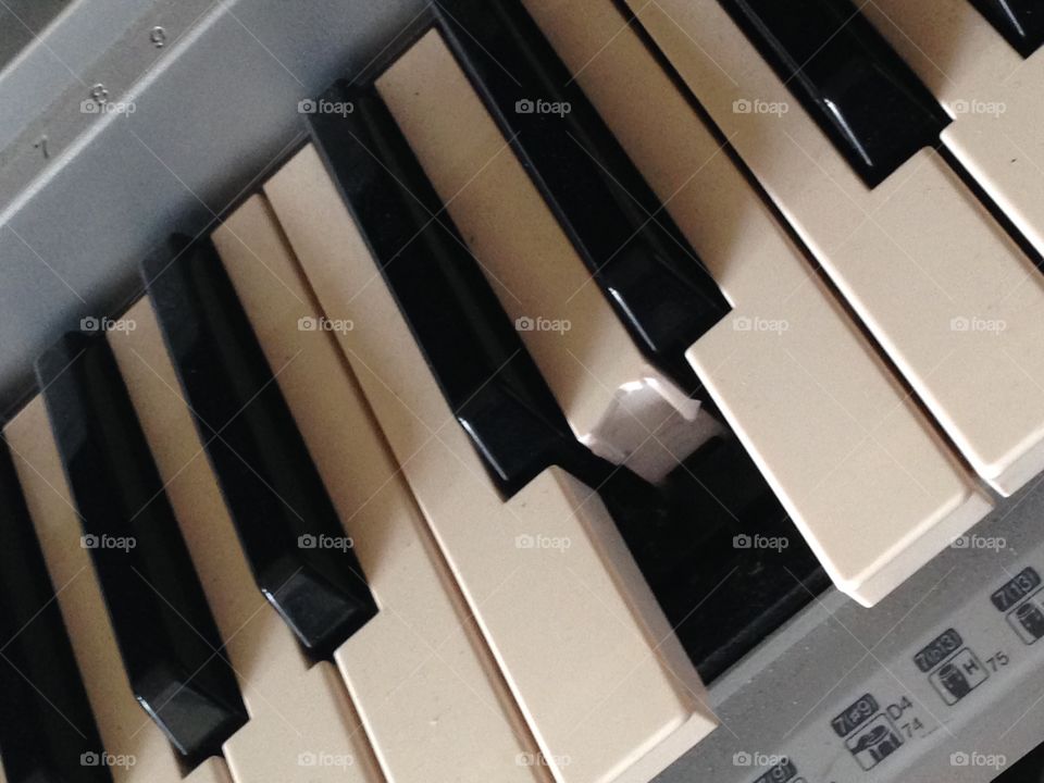 Broken Keyboard Piano Key