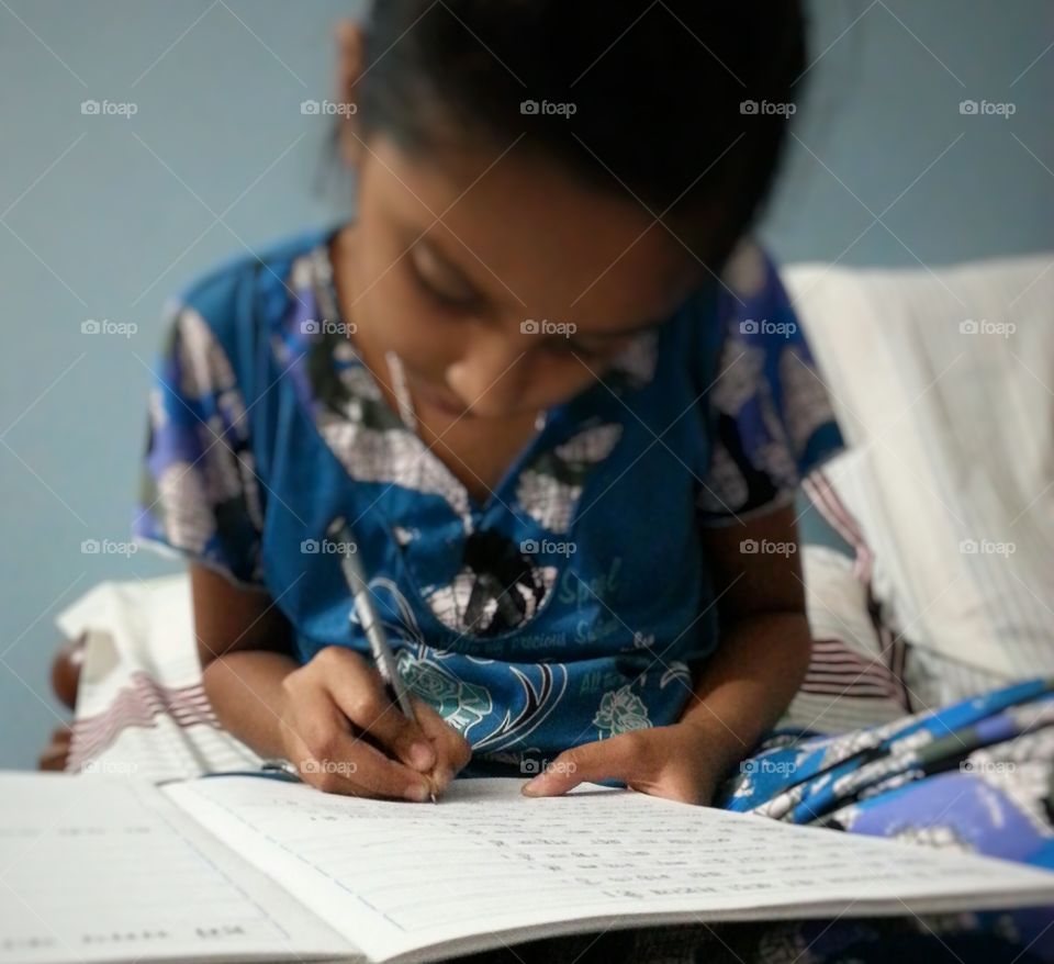 home  work . writing 