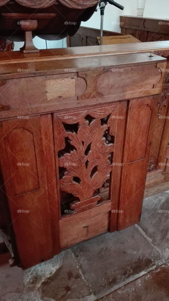 antique crafted short door