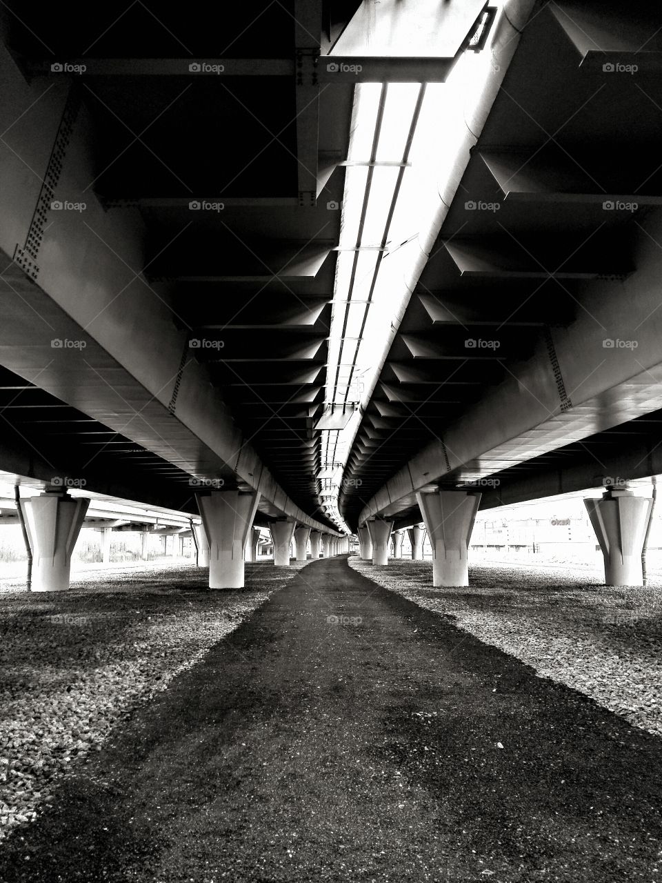 Bottom view on the overpass.