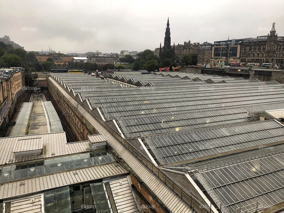 Waverley Station in the New Town