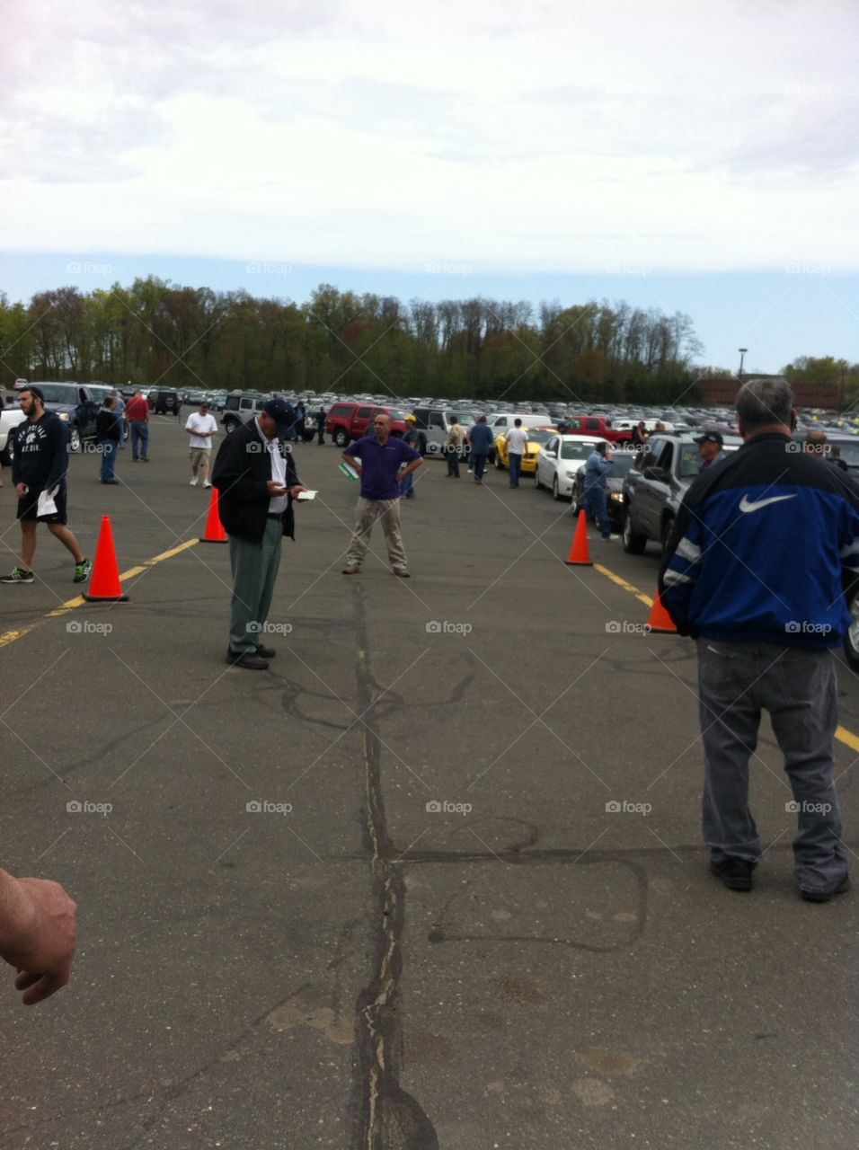 Buying vehicles at an auto auction and having many choices to decide on. 