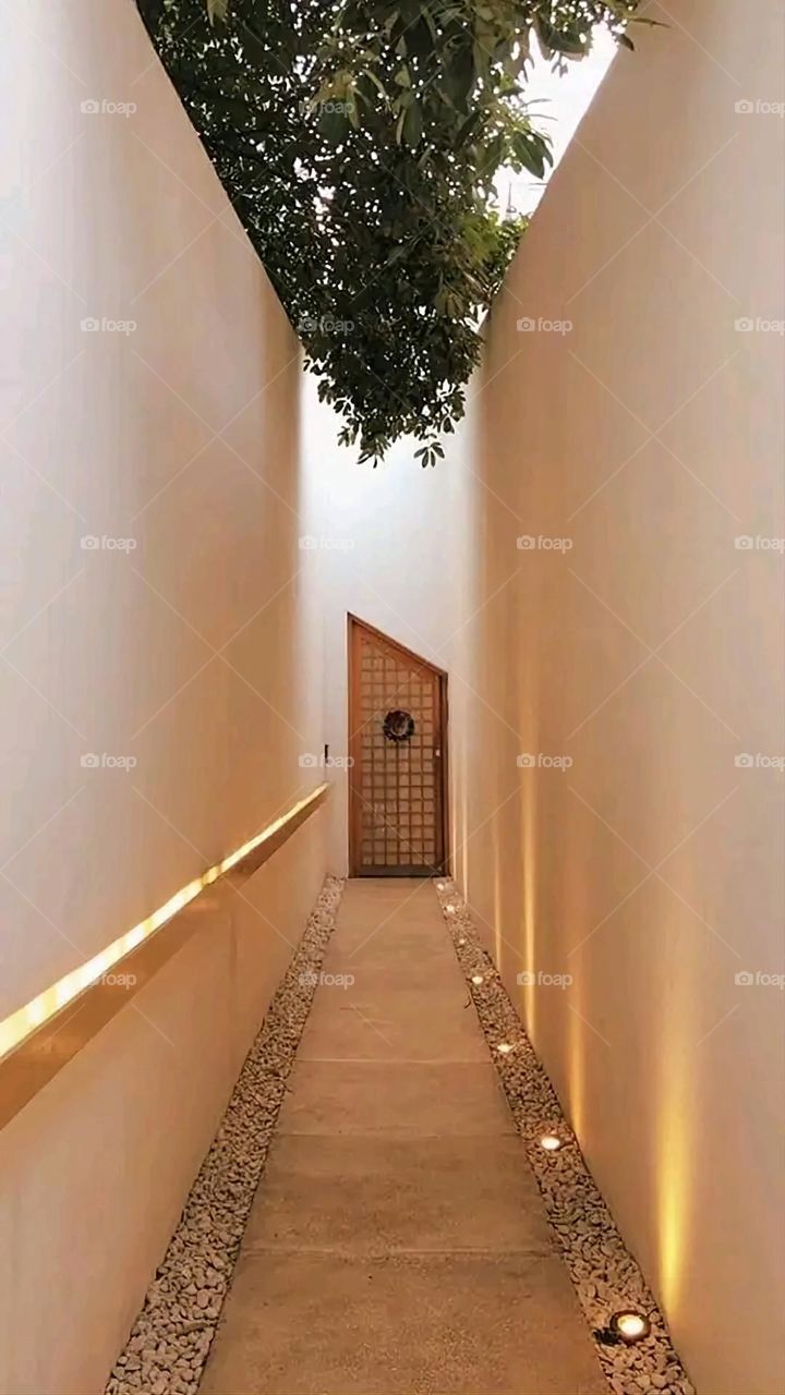 The image embodies a natural natural plate of the mountains of nature, where green agricultural stands are graded on the slopes as if they were lines of a poem, which fog harmoniously wrapped, and clouds hugged them in the mountain knife and the whis