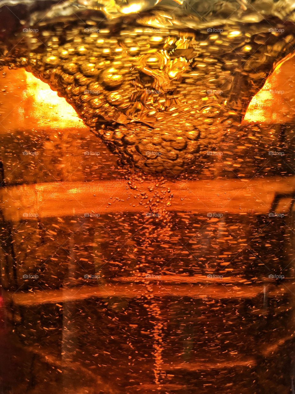 Rum bubbles.