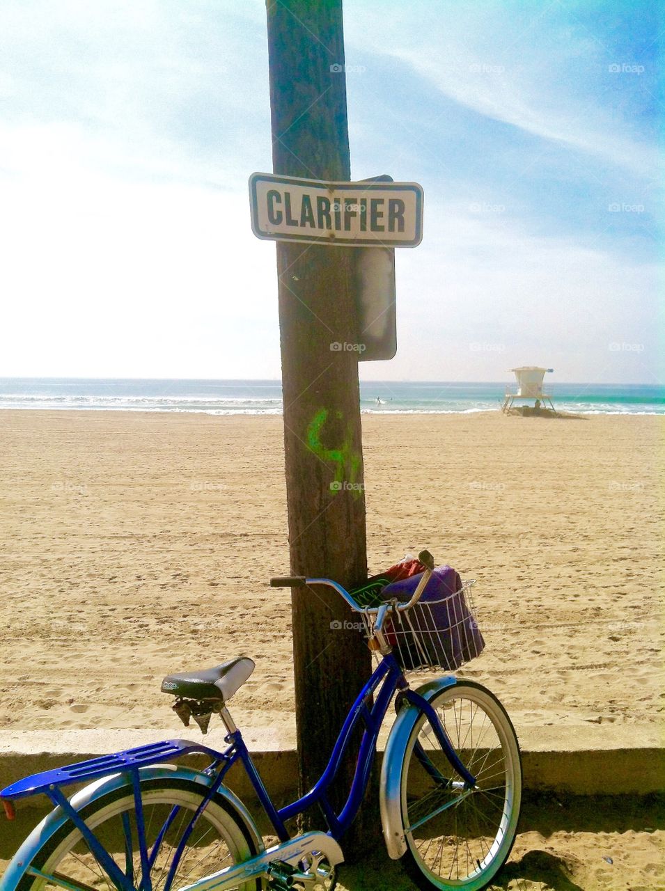 The Clarifier. Sometimes clarity comes during bike rides down to the beach...my bike & me.