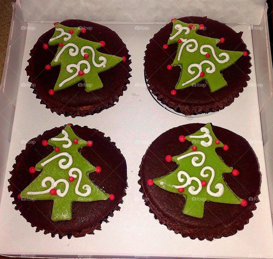 Christmas cupcakes