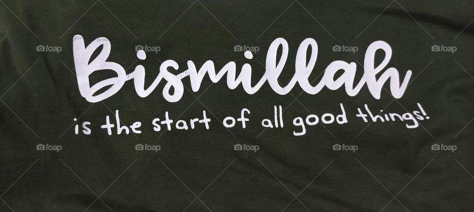 In the name of Allah