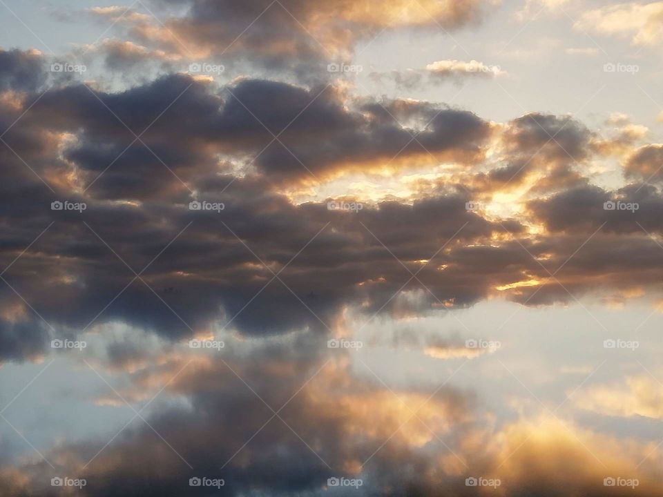Sky reflection on my mirror