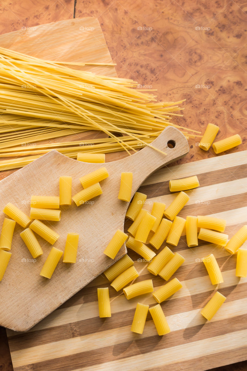 Different types of pasta