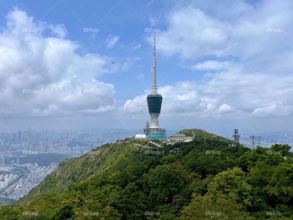 blue sky and white clouds