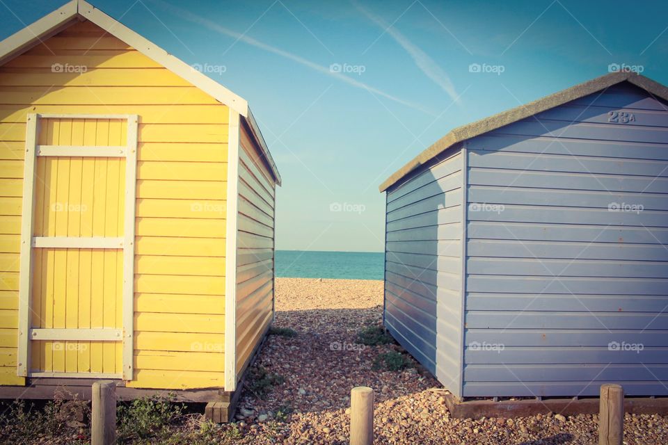 Beach huts