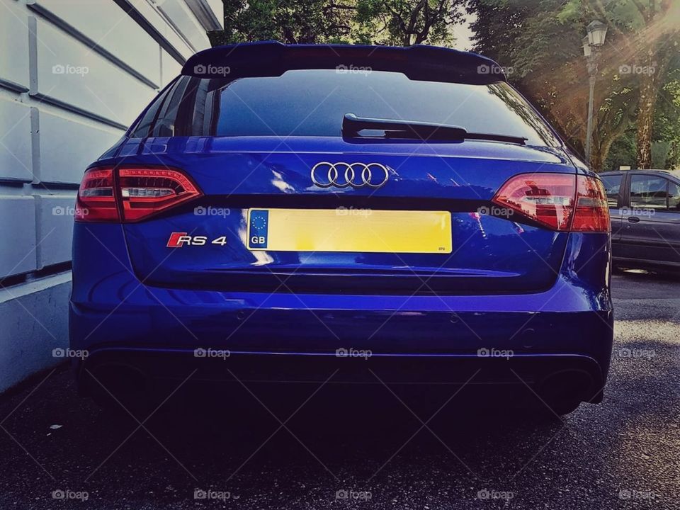 carro car azul RS4