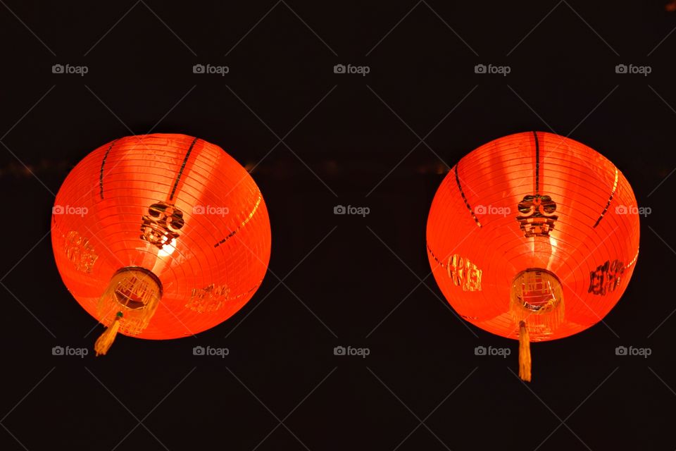 Red lantern, Chinese New Year festival, beautiful night time