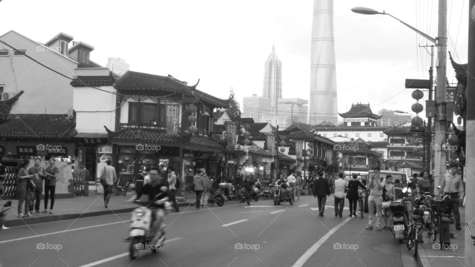 Chenghuang Street in Shanghai