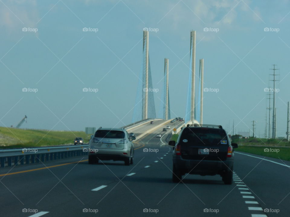 Bridge Maryland road trip cars