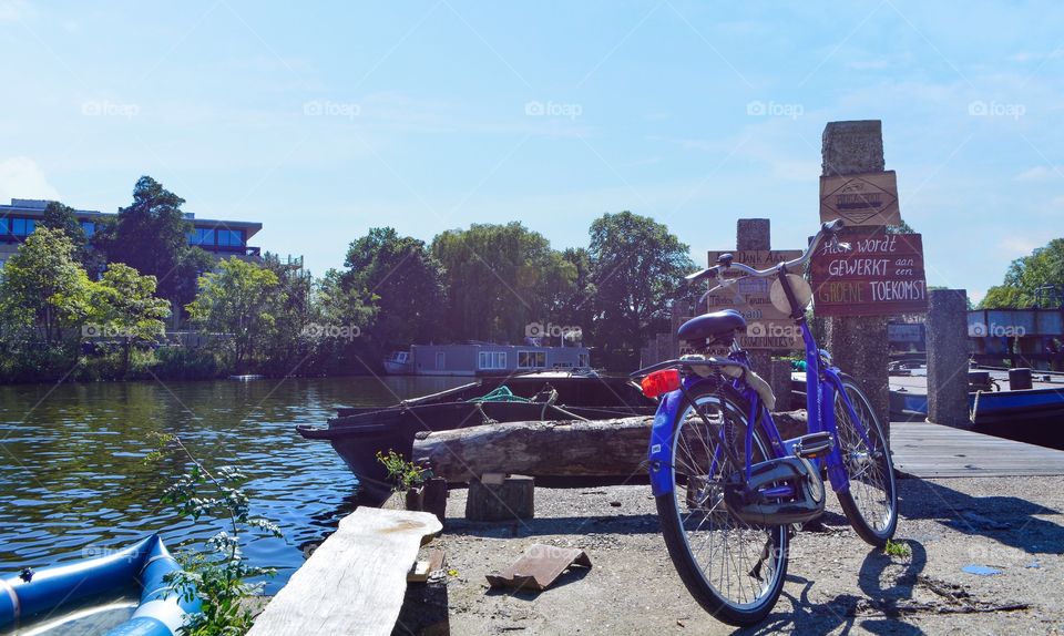 Amsterdam bikes by the north lakes