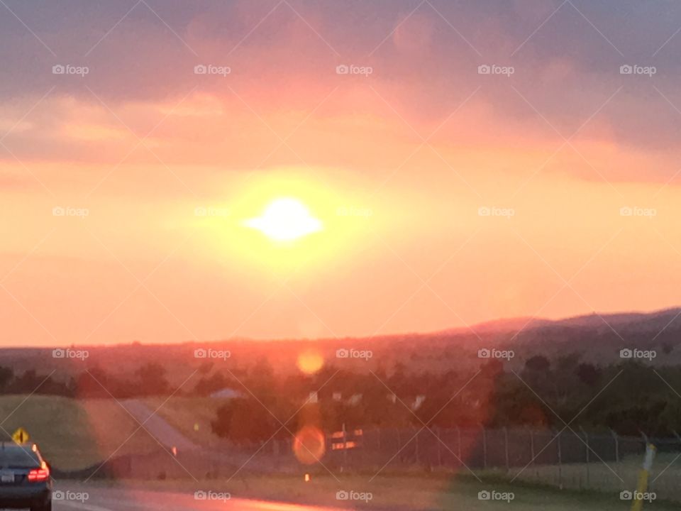 Sunset over Oklahoma 