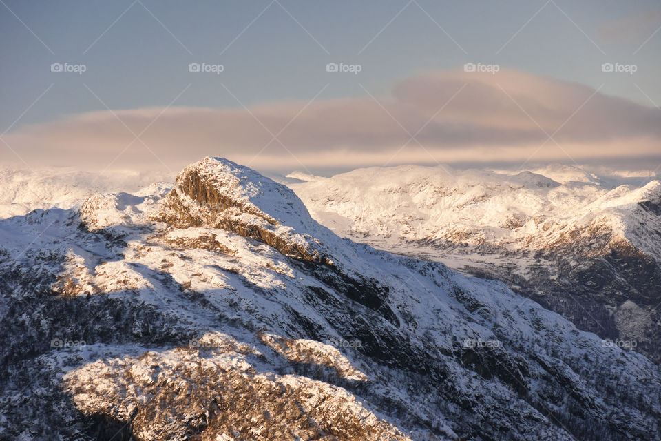 Snow mountains, Hemsedal, Norway