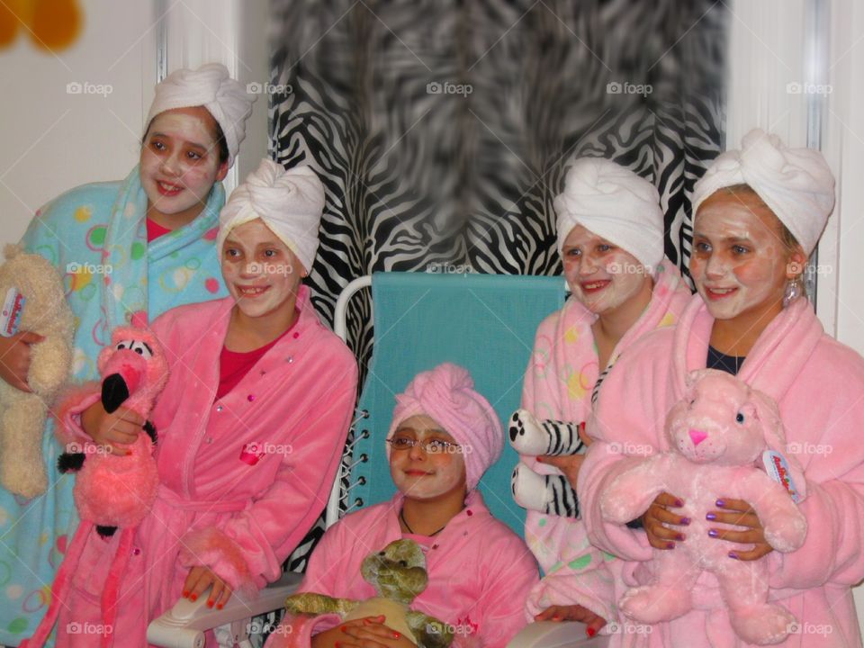 Spa themed slumber party