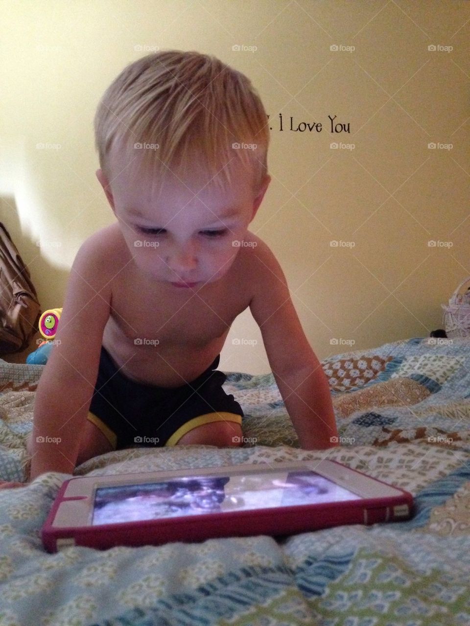 Boy and an iPad 