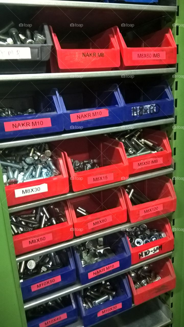 warsztat, szafka na klucze